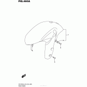 Схема узла: Переднее крыло для Suzuki GSX-R600