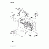 Схема вузла: Дросельна заслінка для Suzuki VLR1800 Intruder C1800R/ Boulevard C109R