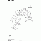 Схема вузла: Rear Fender (Dr650Sel6 E03) для Suzuki DR650 DR650SE