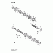 Схема узла: Трансмиссия для Suzuki VZ1500 Intruder M1500