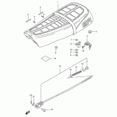 Схема вузла: Сидіння (Model t e24) для Suzuki TS185