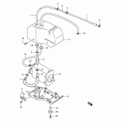 Схема вузла: Система вентиляції бака (E33) для Suzuki LS650 Savage