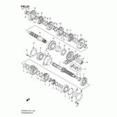 Схема вузла: Трансмісія для Suzuki GSF650 Bandit S