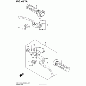Схема вузла: Ручки керма для Suzuki GSX-R1000