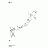 Схема вузла: Вихлопна система для Suzuki RM-Z250