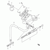 Схема вузла: Головний циліндр зчеплення для Suzuki RF900