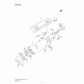 Схема вузла: Вихлопна система для Suzuki AN400 Burgman (EU analogue of SkyWave)