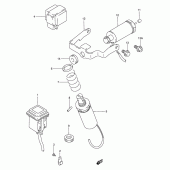 Схема вузла: Lid switch для Suzuki GSX250 Across