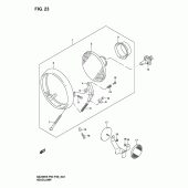 Схема узла: Фара для Suzuki GZ250 Marauder