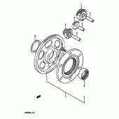 Схема узла: Привод стартера для Suzuki DR800