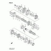 Схема вузла: Трансмісія для Suzuki VL800 Intruder C800/Boulevard C50