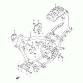 Схема вузла: Рама для Suzuki VL250 Intruder LC