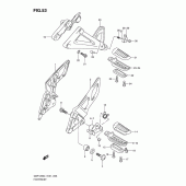 Схема вузла: Підніжки для Suzuki GSF1250 Bandit