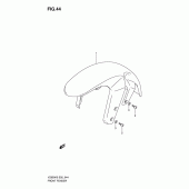 Схема вузла: Переднє крило Suzuki VZ800 Intruder M800/ Boulevard M50