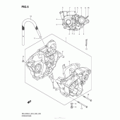 Схема узла: Картер двигателя для Suzuki RM-Z450
