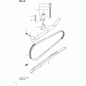 Схема вузла: Ланцюг ГРМ & Натягувач для Suzuki UH200 Burgman