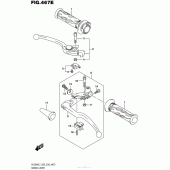 Схема вузла: Ручки керма (Dl650Xal7 E28) для Suzuki DL650 V-Strom