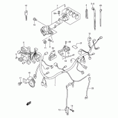 Схема вузла: Електропроводка (Model x) для Suzuki AN400 Burgman (EU analogue of SkyWave)