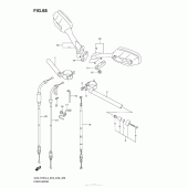 Схема узла: Руль & Тросики для Suzuki GSX-R750