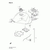 Схема вузла: Паливний бак (Gsx1300rl1 e14) для Suzuki GSX1300 Hayabusa