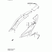 Схема вузла: Бічні панелі (Model k2) для Suzuki GS500
