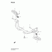 Схема вузла: Підніжки для Suzuki DR-Z70