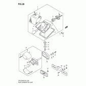 Схема вузла: Задній ліхтар (Стоп-сигнал) для Suzuki DR-Z250