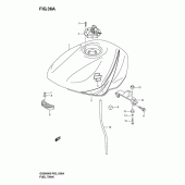 Схема вузла: Паливний бак для Suzuki GS500