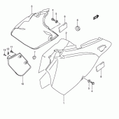 Схема вузла: Бічні панелі для Suzuki DR-Z400 DR-Z400E