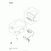 Схема узла: Сиденье для Suzuki GSX-R600