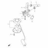 Схема вузла: Паливний кран Suzuki GSX600 Katana