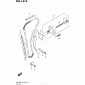 Схема узла: Цепь ГРМ & Натяжитель & Успокоитель для Suzuki RM-Z450