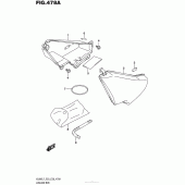 Схема вузла: Бардачок для Suzuki VL800 Boulevard C50