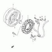 Схема узла: Статор & Ротор для Suzuki LS650 Savage