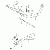 Схема вузла: Підставка для Suzuki AN400 Burgman (EU analogue of SkyWave)