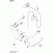 Схема вузла: Патрубок системи охолодження для Suzuki VL800 Boulevard C50C