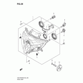 Схема вузла: Фара для Suzuki GSX-R600