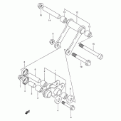 Схема вузла: Важіль прогресії для Suzuki TS125