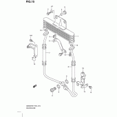 Схема узла: Масляный охладитель (Gs500fh) для Suzuki GS500