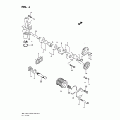 Схема вузла: Масляний насос для Suzuki RM-Z450