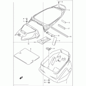 Схема вузла: Багажник для шолома Suzuki UC150 Epicuro