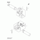 Схема вузла: Пульт управління рульовий (Vzr1800l1 e51) для Suzuki VZR1800 Intruder M1800R/ Boulevard M109R