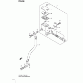 Схема узла: Задний тормозной цилиндр для Suzuki UH125 Burgman