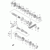 Схема вузла: Трансмісія для Suzuki SV650