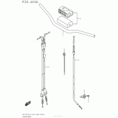 Схема вузла: Кермо & Тросики для Suzuki RM-Z450