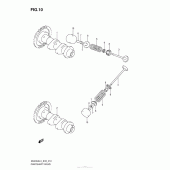 Схема вузла: Розподільний вал & Клапан для Suzuki AN400 Burgman (EU analogue of SkyWave)
