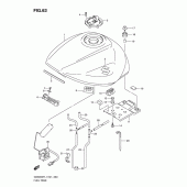 Схема узла: Топливный бак (Gsx650fl1 e24) для Suzuki GSX650