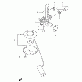 Схема узла: Топливный кран для Suzuki GSX750 Katana