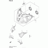 Схема вузла: Фара для Suzuki AN650 Burgman (EU analogue of SkyWave)