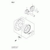 Схема вузла: Привід стартера для Suzuki DR125